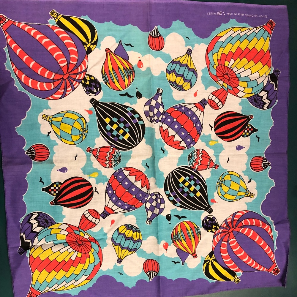 Hot air balloons scarf